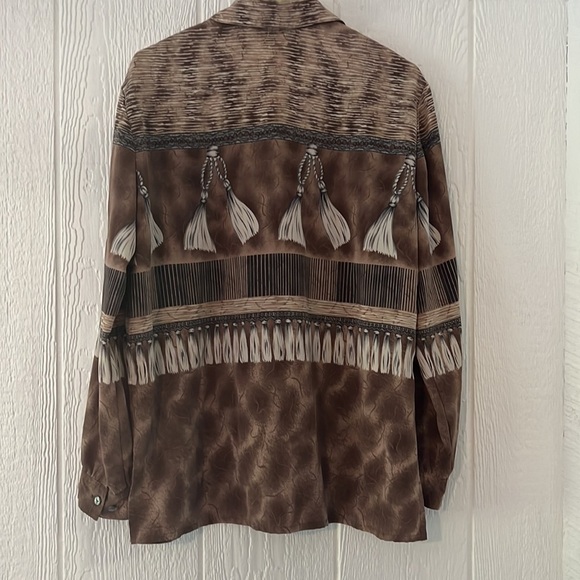 Vintage Western fringe 100% polyester relaxed fit - Picture 6 of 6